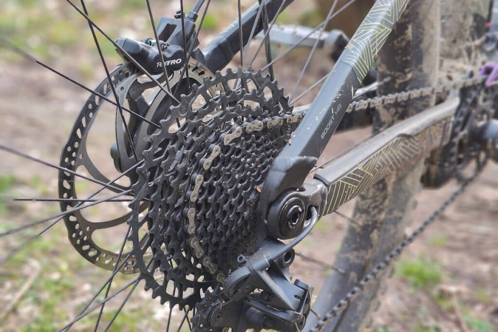 Drivetrain of an electric mountain bike